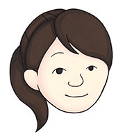寄井真理子副院長（似顔絵）